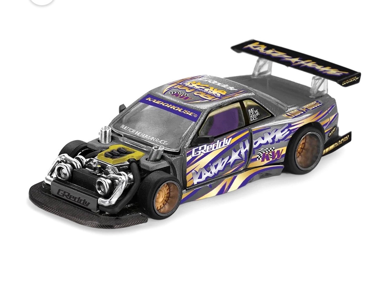 Kaido House x Mini GT Nissan Silvia S13-R Kaido Drift V1 Greddy #235 1/64 Sealed
