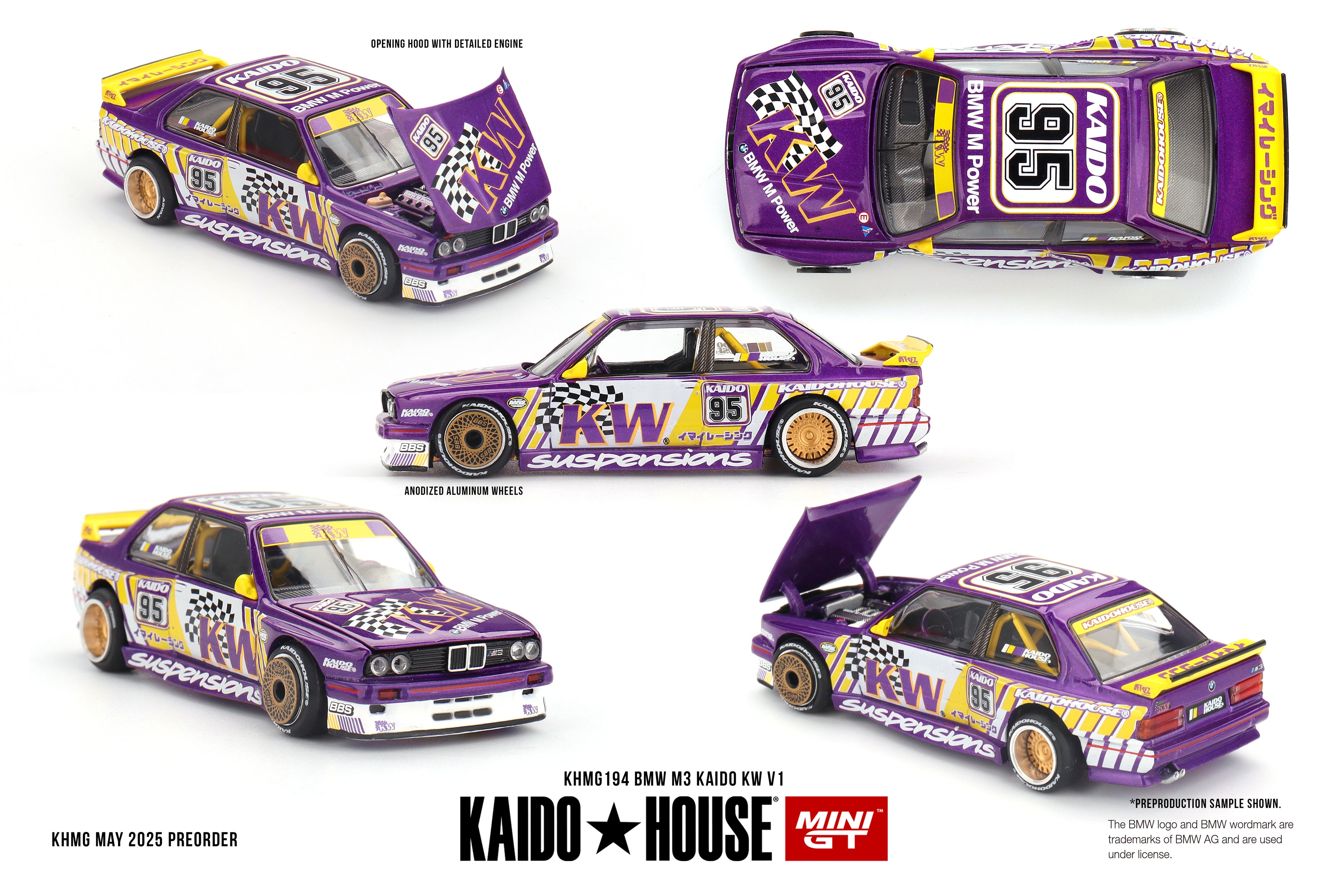 Mini GT x Kaido House Collab Factory Sealed BMW M3 Kaido KW V1 #194