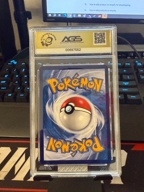 2020 POKÉMON BLASTOISE VMAX STARTER SET JAPANESE BLASTOISE VMAX AGS GEM-MT 10