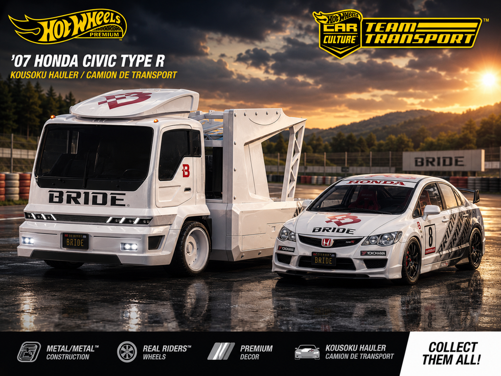 HOTWHEELS TRANSPORT CIVIC TYPE R