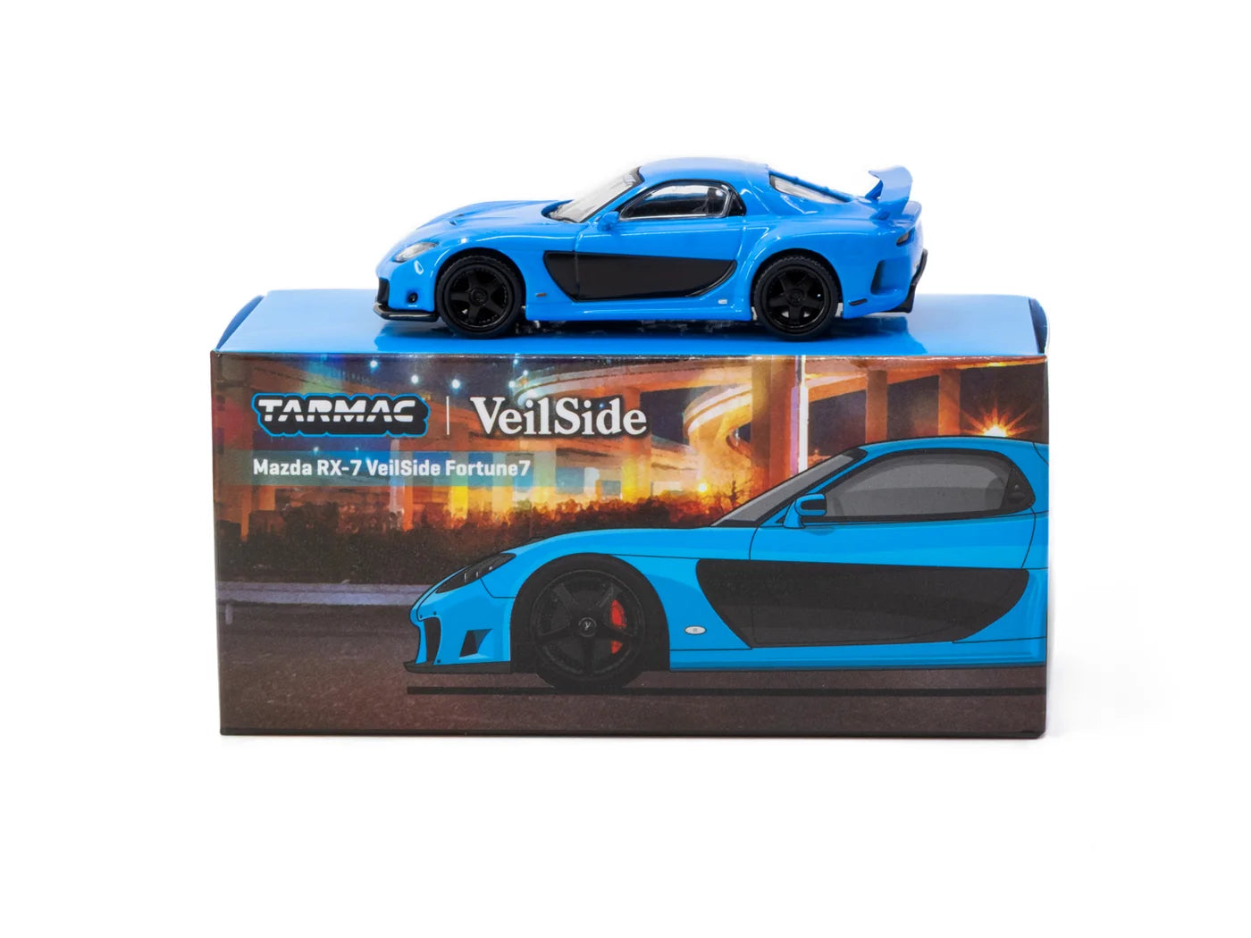Mazda RX-7 VeilSide Fortune7 Blue - Tarmac Works GLOBAL64