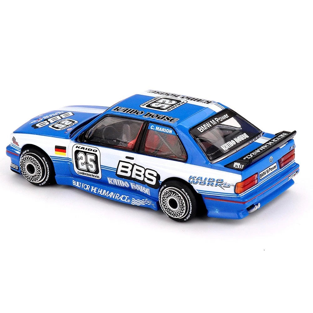 Kaido House x Mini GT 1:64 BMW M3 Kaido Touring Champ V1 Blue/White KHMG223