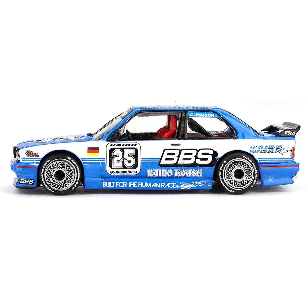 Kaido House x Mini GT 1:64 BMW M3 Kaido Touring Champ V1 Blue/White KHMG223