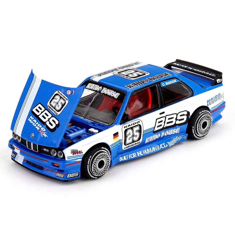 Kaido House x Mini GT 1:64 BMW M3 Kaido Touring Champ V1 Blue/White KHMG223