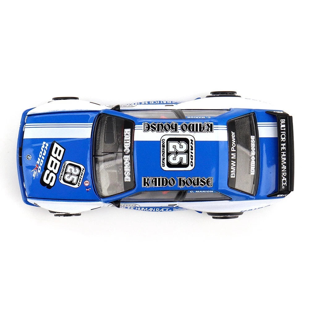 Kaido House x Mini GT 1:64 BMW M3 Kaido Touring Champ V1 Blue/White KHMG223