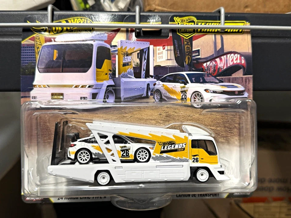 Hotwheels Team Transport Legends Tour 2024 Honda Civic Type R 1:64 Unopened
